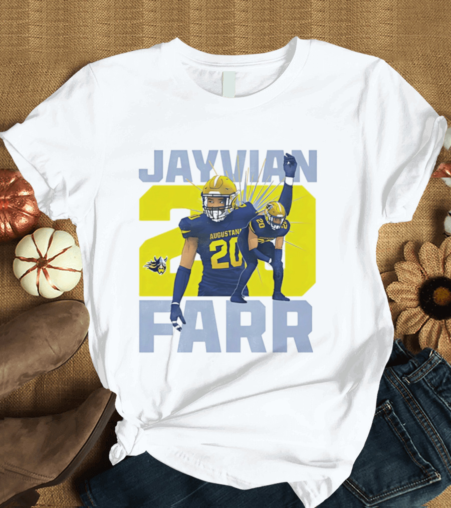 Augustana Jayvian Farr 20 NCAA Football Legends Collage T-Shirt