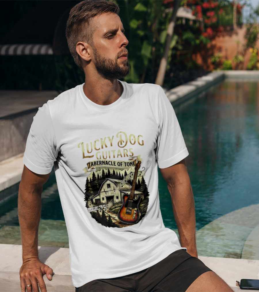 Lucky Dog Guitars Tabernacle Of Tone Cleveland TN Musical Barn Scene T-Shirt