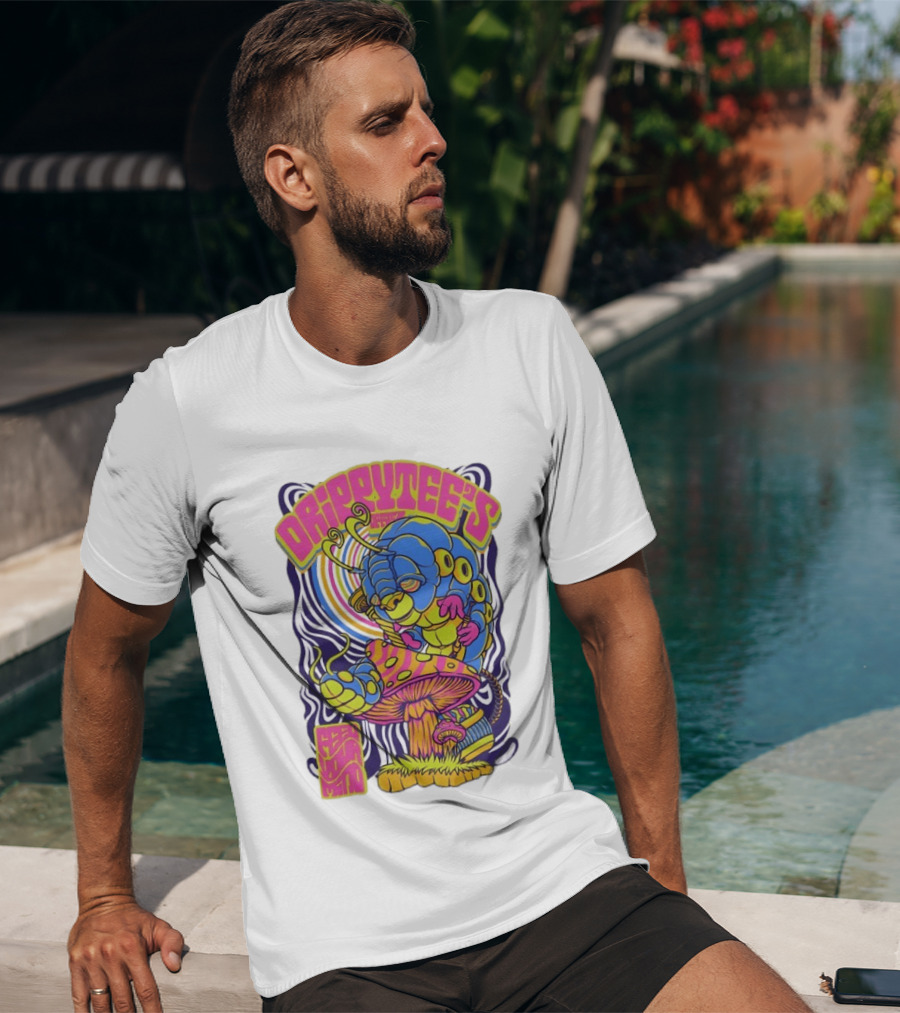 Drippytee's Psychedelic Caterpillar Mushroom Feed Your Mind T-Shirt