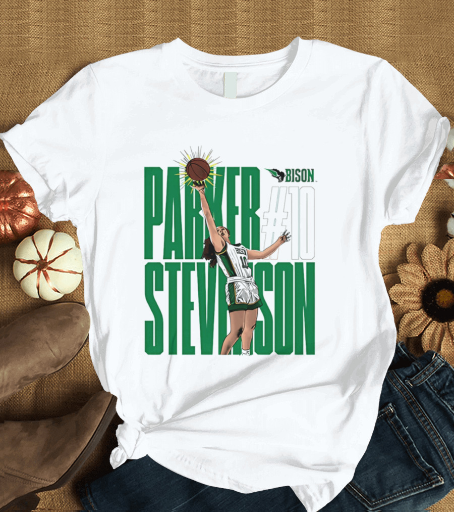Parker Stevenson OKBU Bison #10 Basketball NCAA Caricature T-Shirt