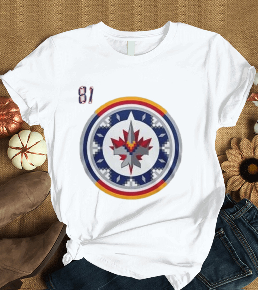 Winnipeg Jets Wasacnews Night 2026 Pixelated Logo 81 T-Shirt