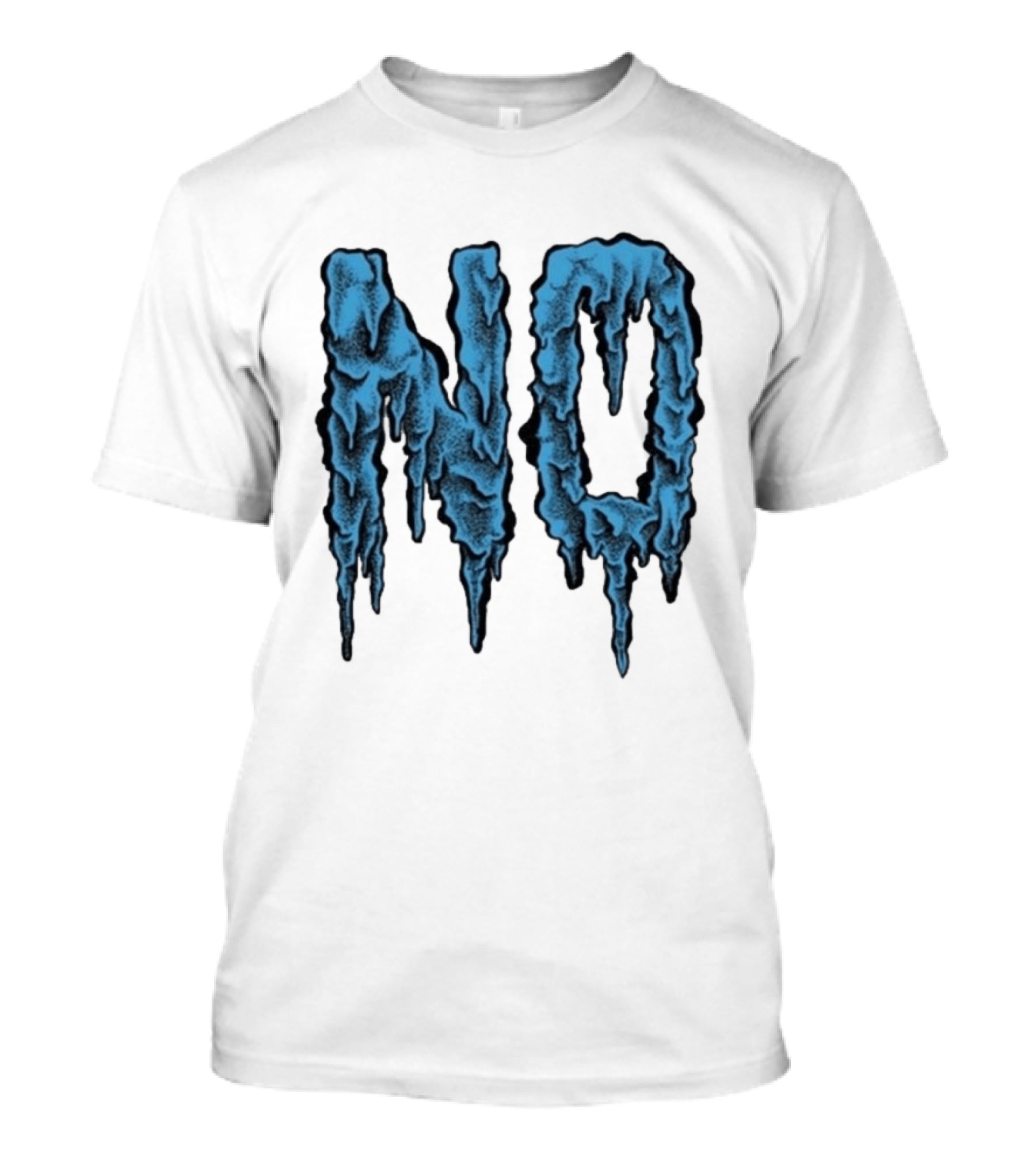 Aaron Turner NO Blue Ice Letters T-Shirt
