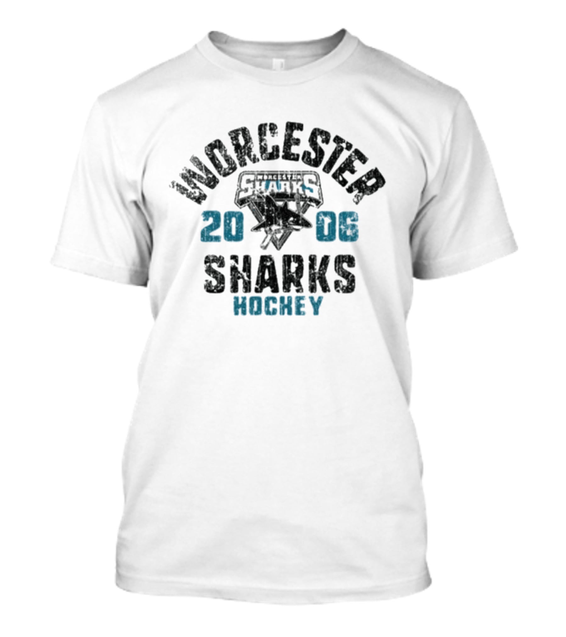 Worcester Sharks Hockey 2006 Vintage Style Bimm Ridder Sharks Issues T-Shirt