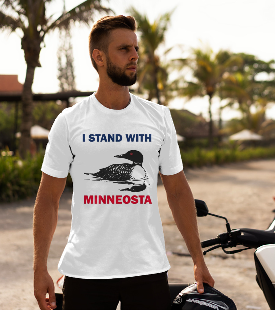 I Stand With Minnesota Common Loon T-Shirt