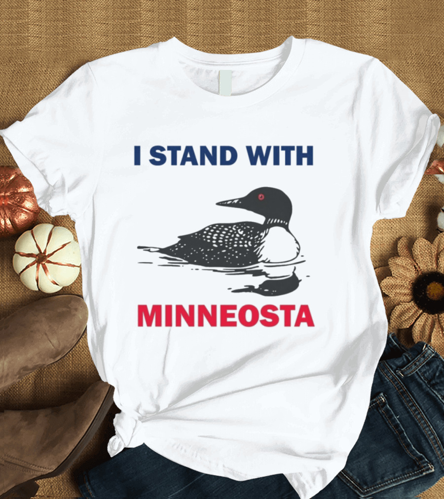 I Stand With Minnesota Common Loon T-Shirt