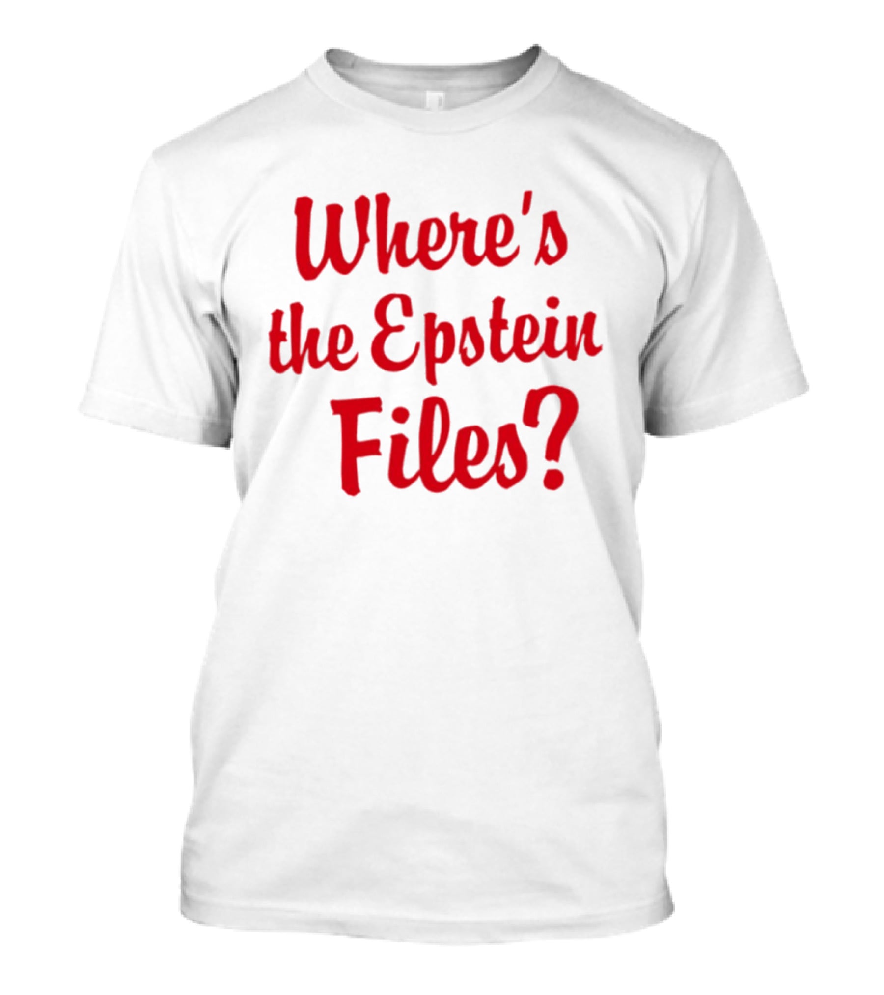 Where's The Epstein Files Mystery Inquiry T-Shirt