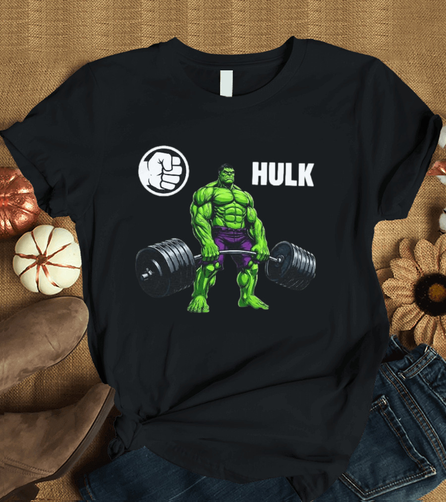 Hulk Lifting Weights Gym Workout Bodybuilding Motivation T-Shirt