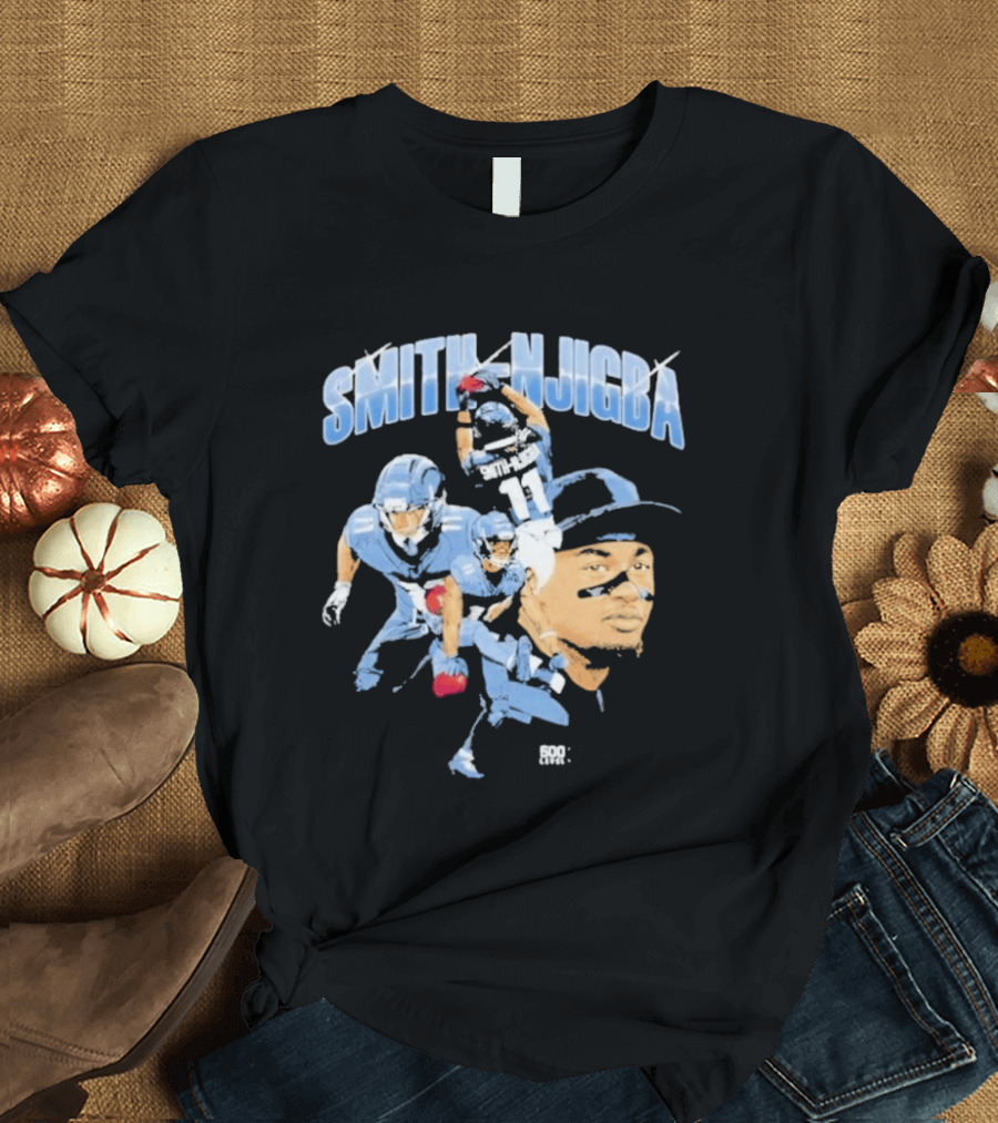 Smith Njigba Football Action Seahawks NFL Player T-Shirt