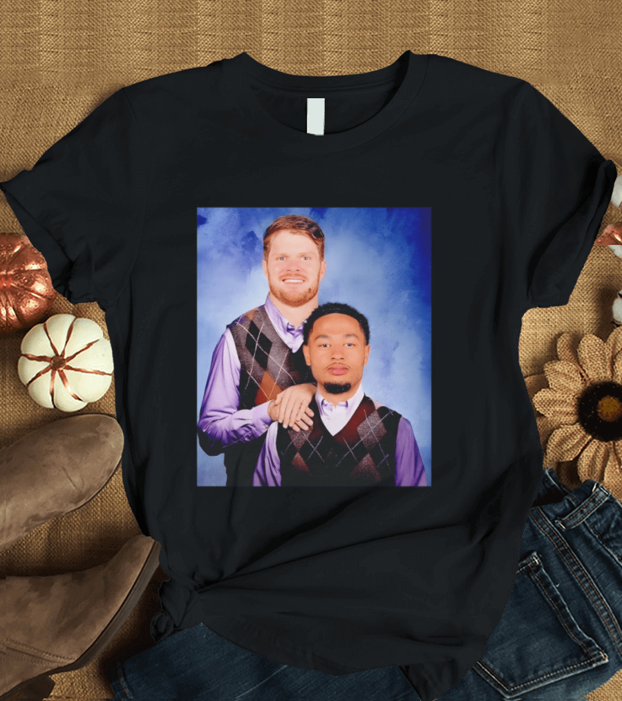 Seattle Step Bros Sam Darnold Jaxon Smith Njigba Football Team T-Shirt