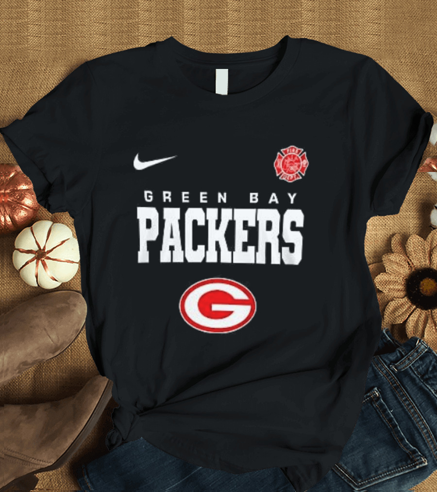 Green Bay Packers Red Friday Firefighter Nike Packers G T-Shirt