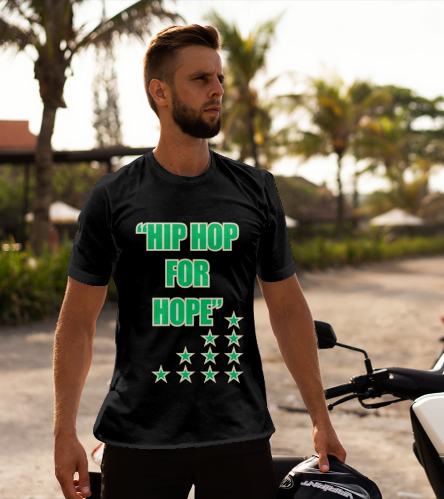 Hip Hop For Hope Green Stars Collection T-Shirt