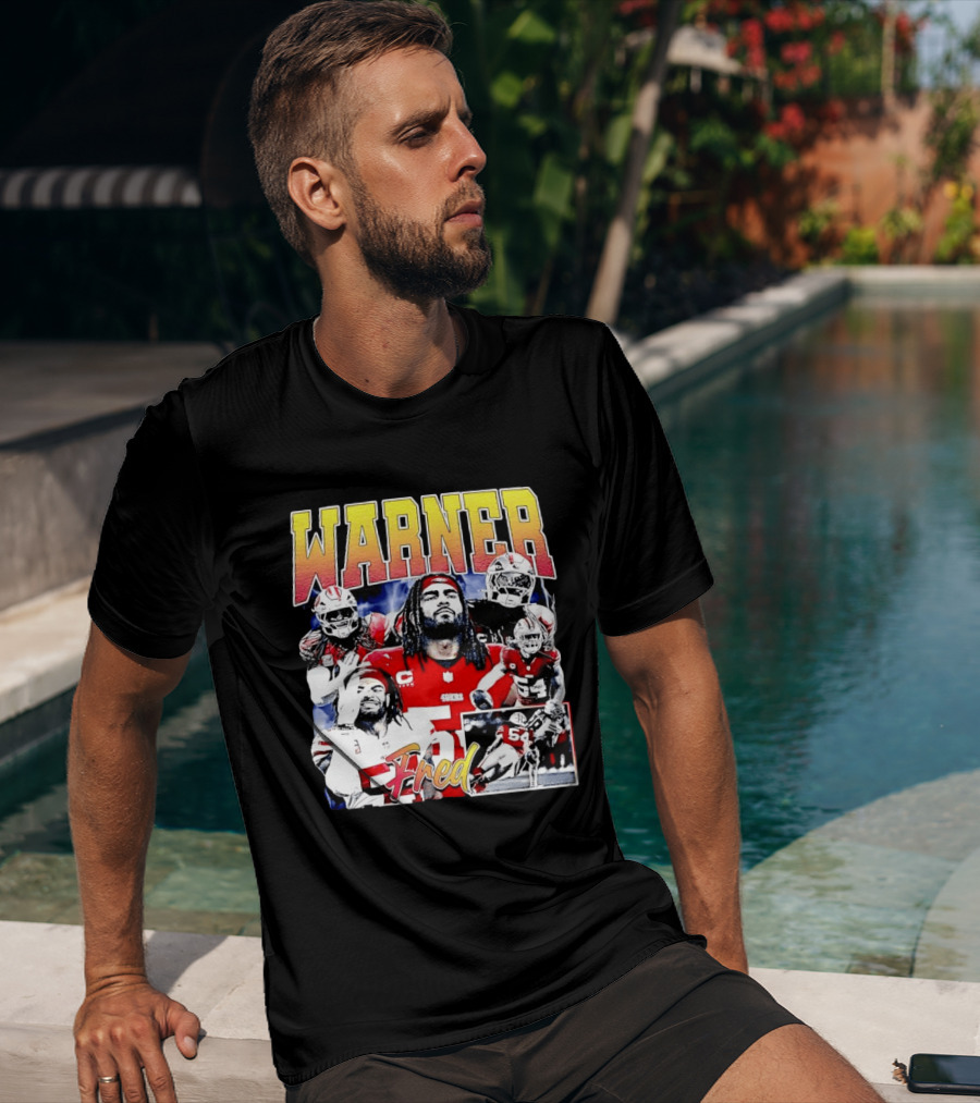 Fred Warner San Francisco Football Collage T-Shirt