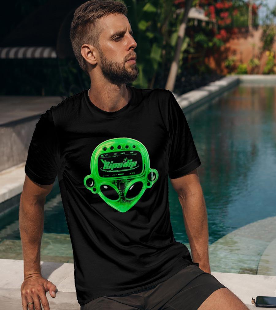 Ripndip Alien HP Level AP Green Transparent Device T-Shirt
