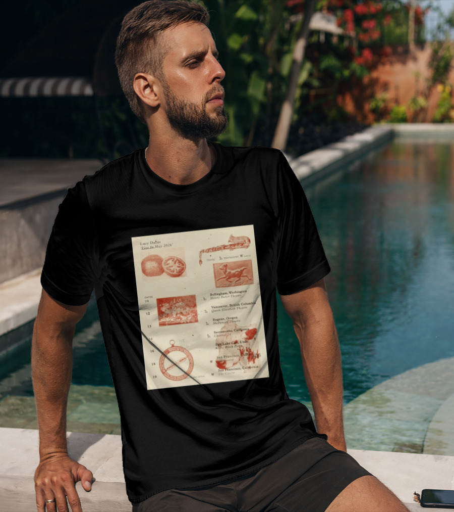 Lucy Dacus Live In May 2026 Sacramento Channel 24 Vintage Tour T-Shirt