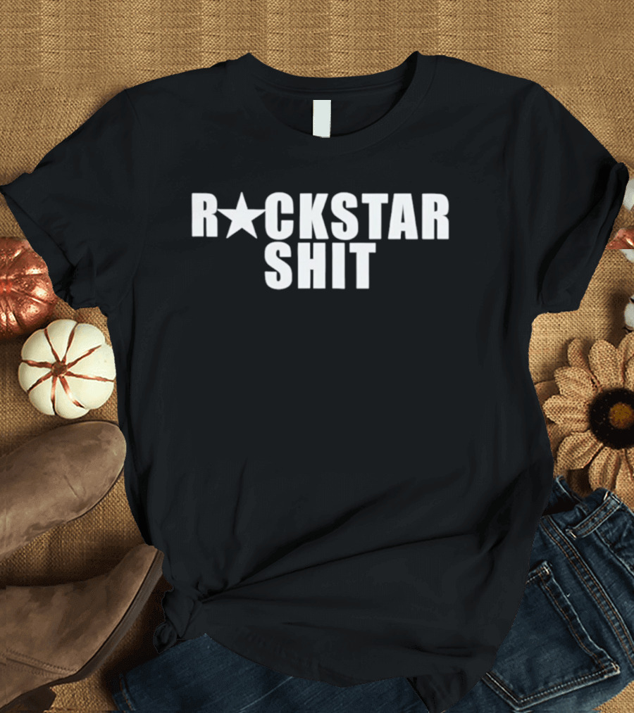 Luna Antonia Rockstar Shit Star Symbol Typography Trend T-Shirt
