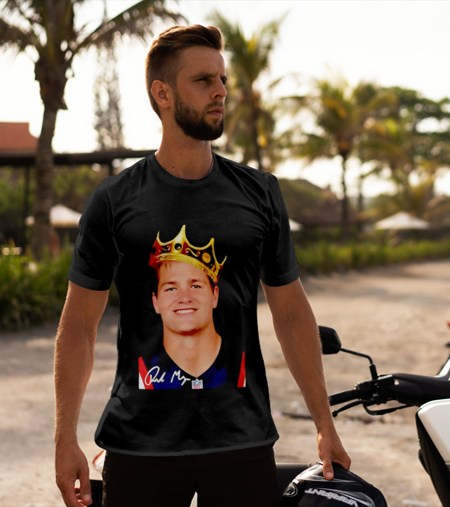New England Patriots Drake Maye King Of The NFL Star Crown T-Shirt