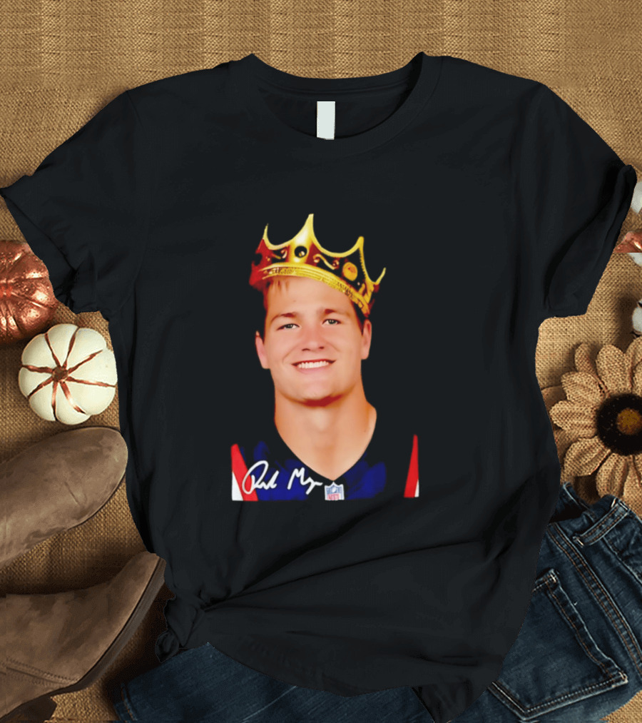 New England Patriots Drake Maye King Of The NFL Star Crown T-Shirt