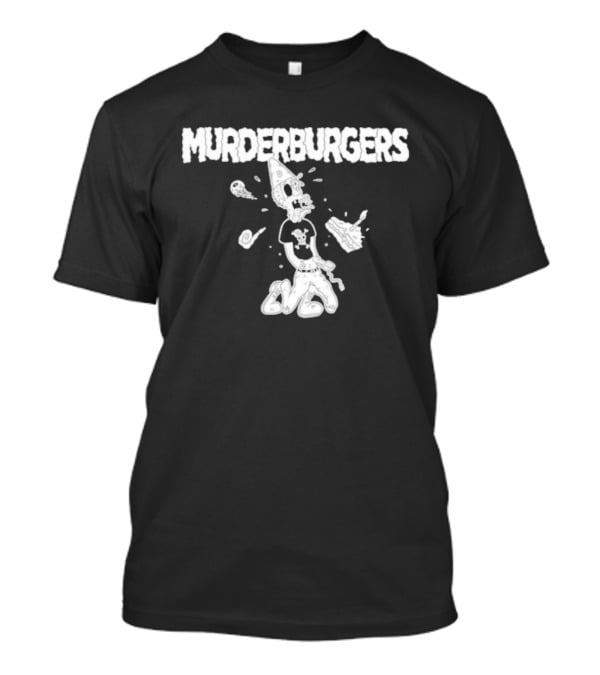 The Murderburgers Pizza Skull Character Celebrating 35 Years T-Shirt