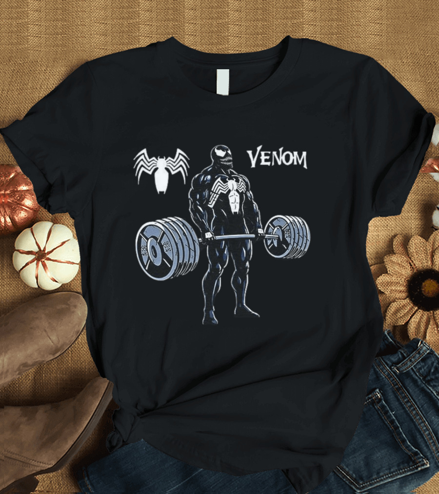 Venom Weightlifting Gym Workout Spider T-Shirt