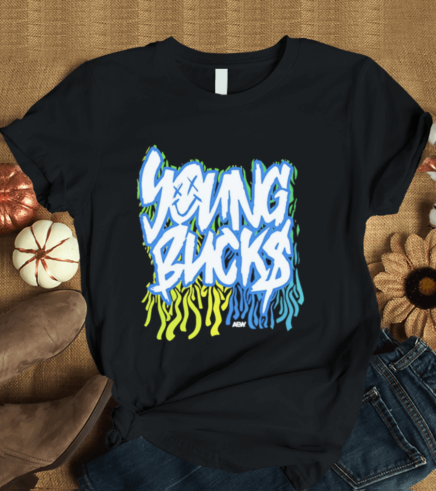 Young Bucks The Party's Back Neon Graffiti T-Shirt