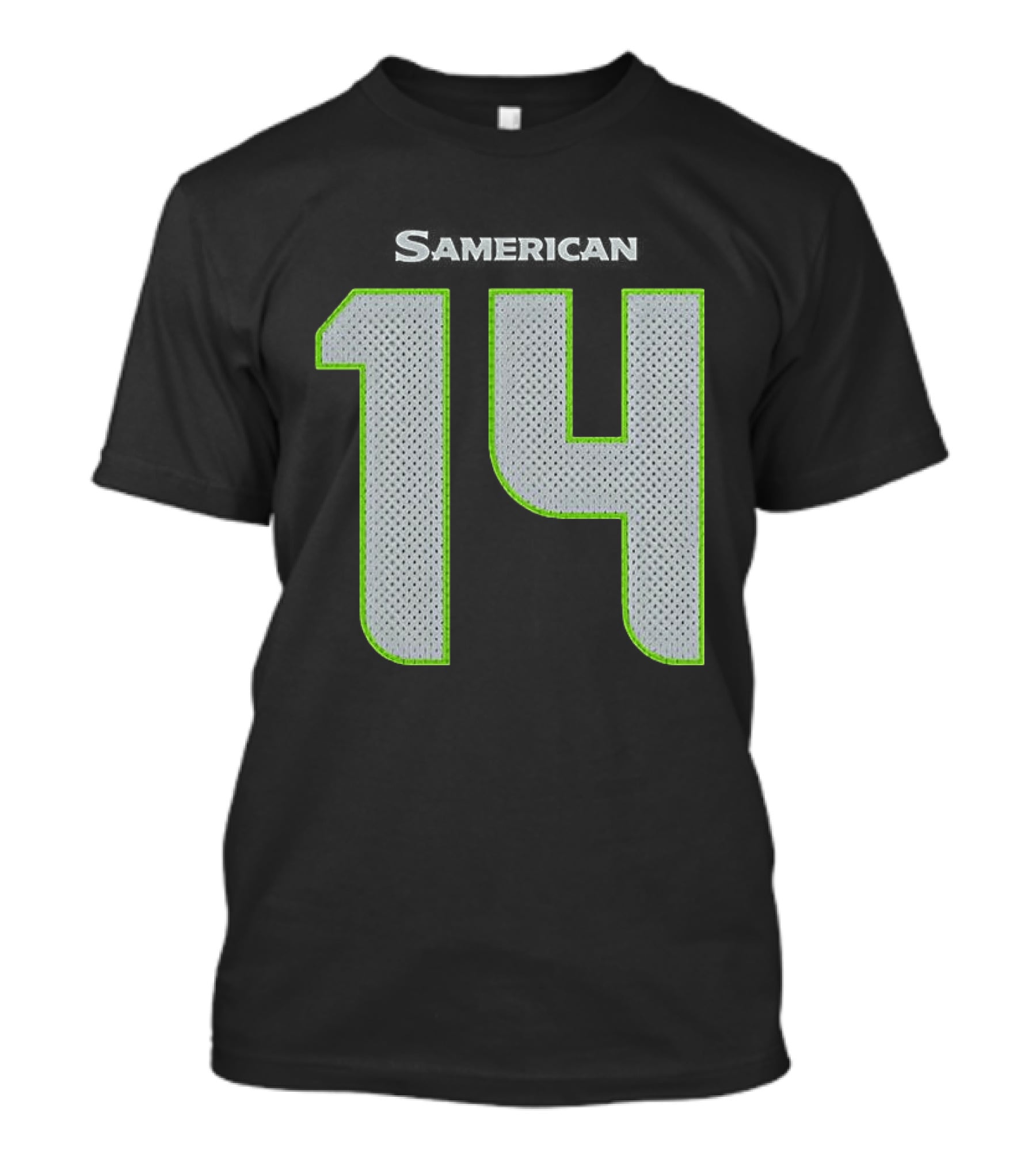 Seattle Seahawks Samerican 14 Jersey T-Shirt