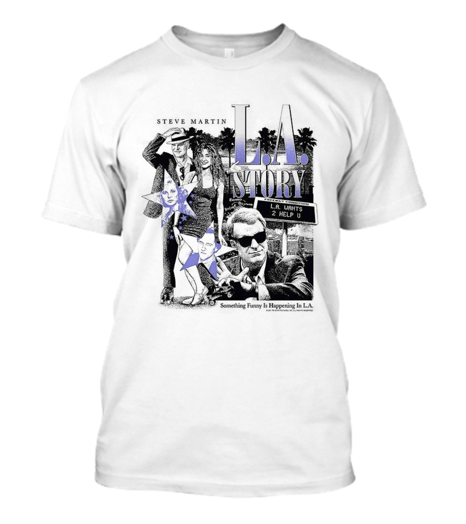 Steve Martin SanDeE L.A. Story Retro Movie 90s Comedy T-Shirt