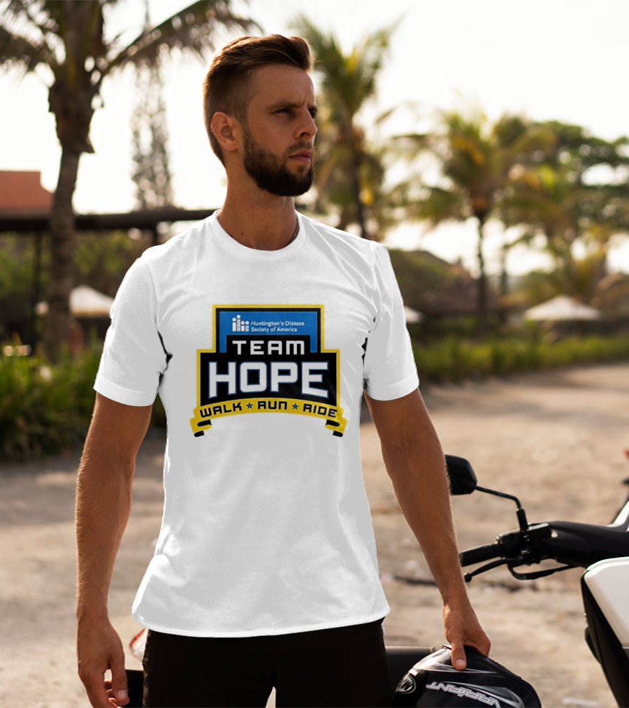 Team Hope Walk Run Ride Huntington's Disease Society Of America T-Shirt