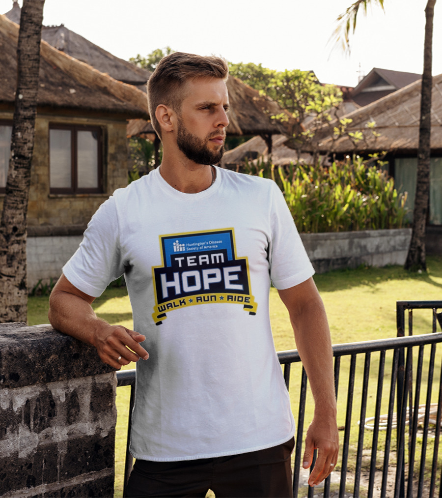Team Hope Walk Run Ride Huntington's Disease Society Of America T-Shirt