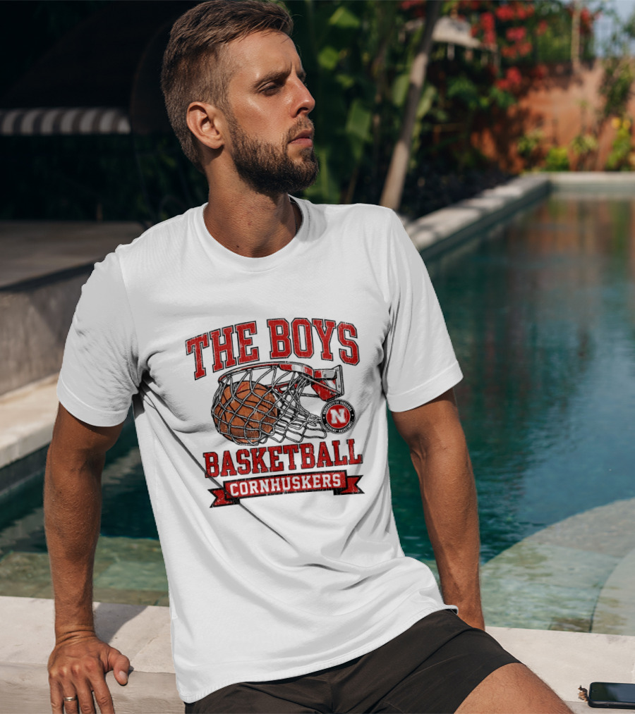 The Boys Basketball Cornhuskers N Iconic Hoop T-Shirt