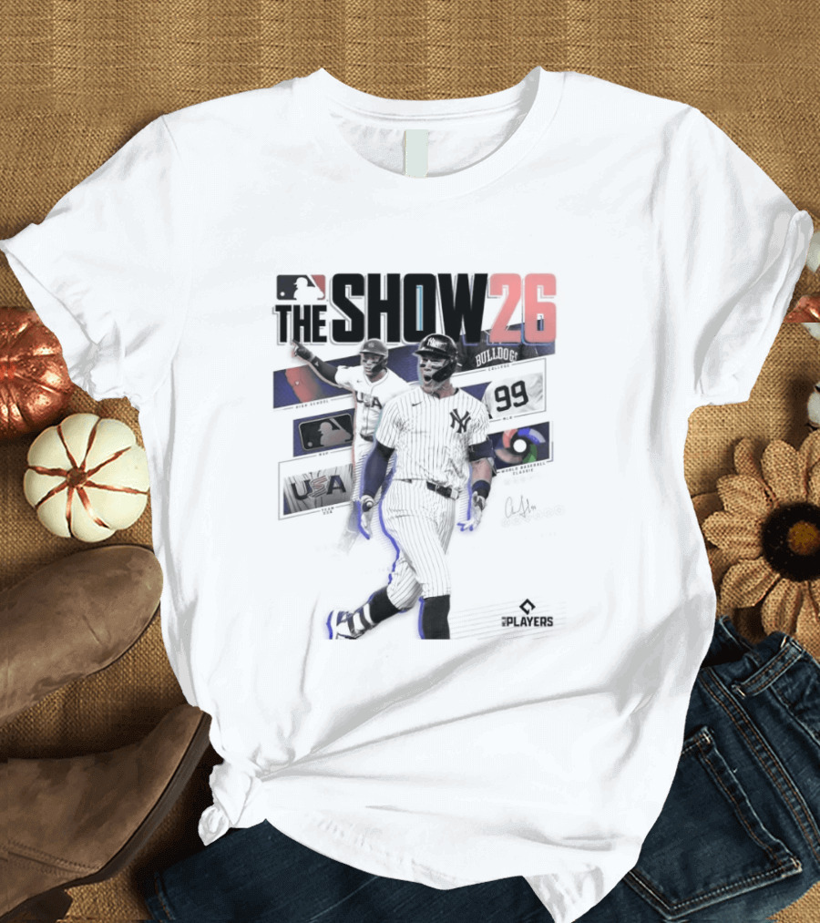 MLB The Show 26 Aaron Judge Yankees Cover Athlete T-Shirt