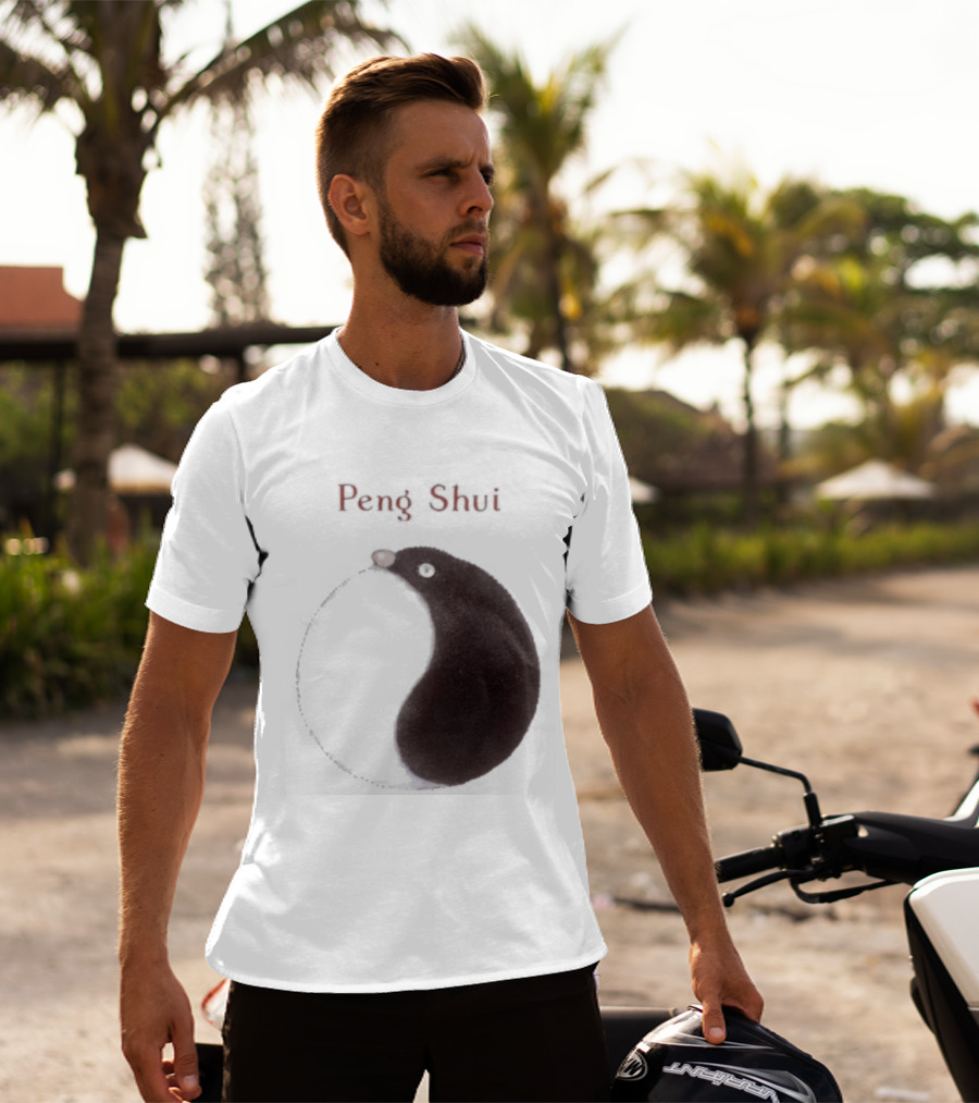 Peng Shui Yin Yang Symbol Smoke T-Shirt
