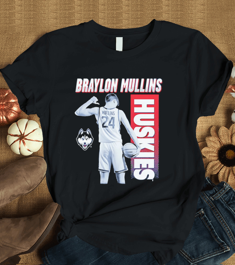 Braylon Mullins UConn Huskies Basketball 24 T-Shirt