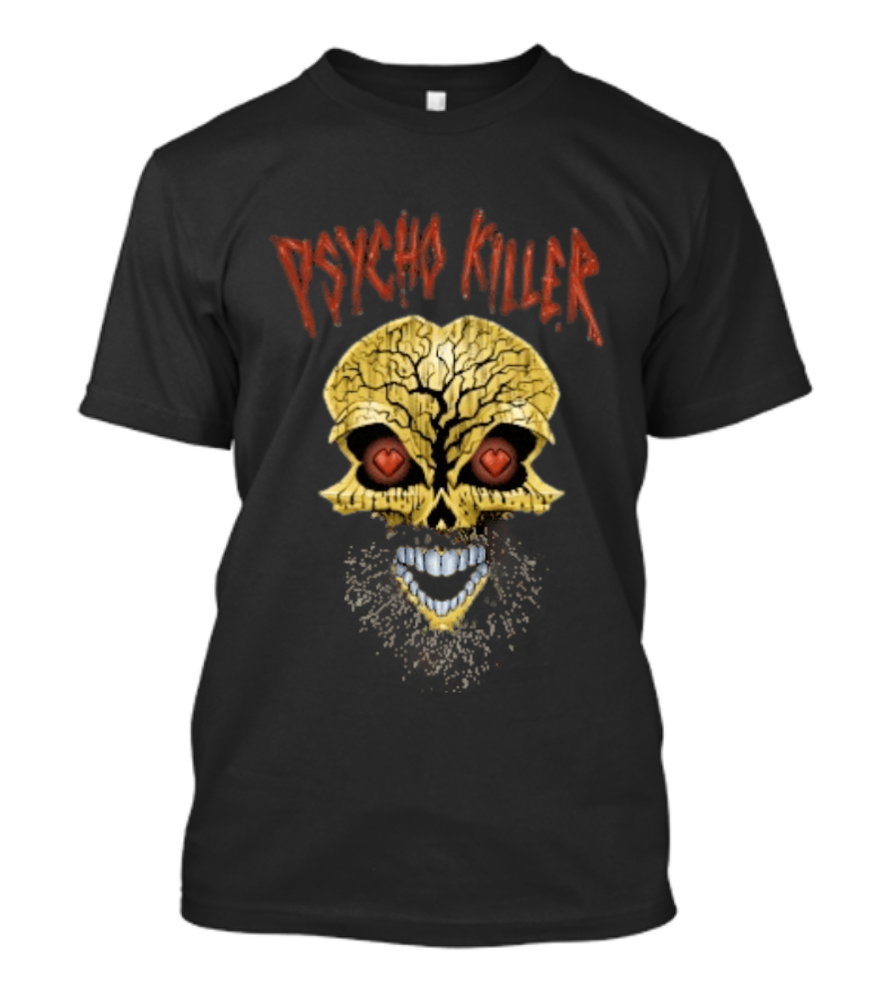 Tommaso Ciampa Psycho Killer Gold Skull With Hearts T-Shirt