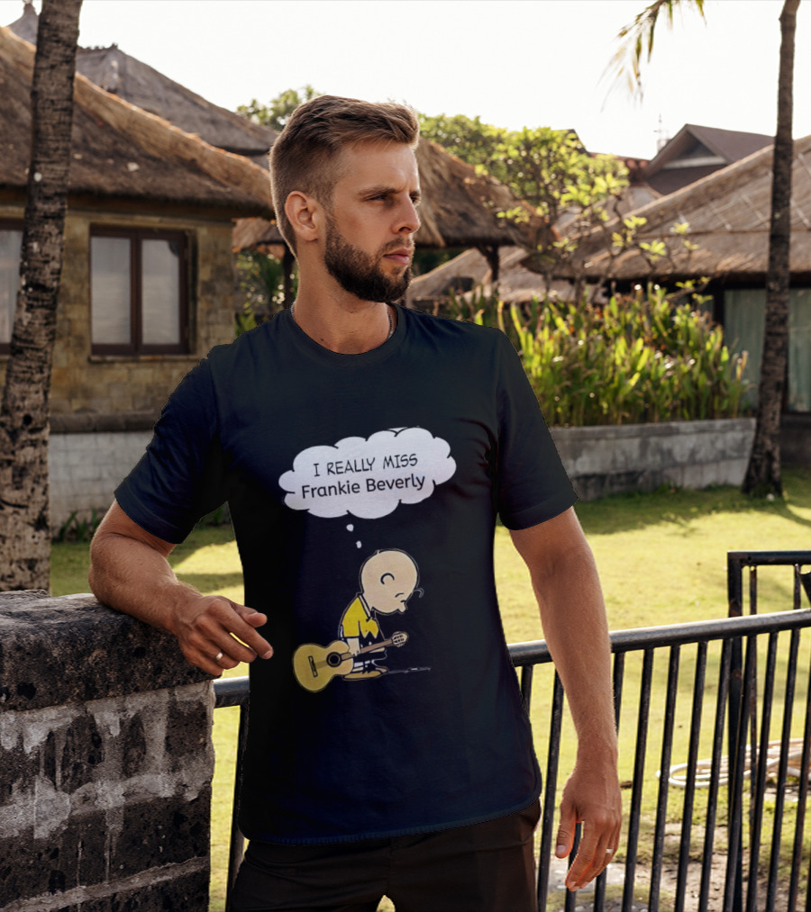 Charlie Brown I Really Miss Frankie Beverly Guitar Player T-Shirt