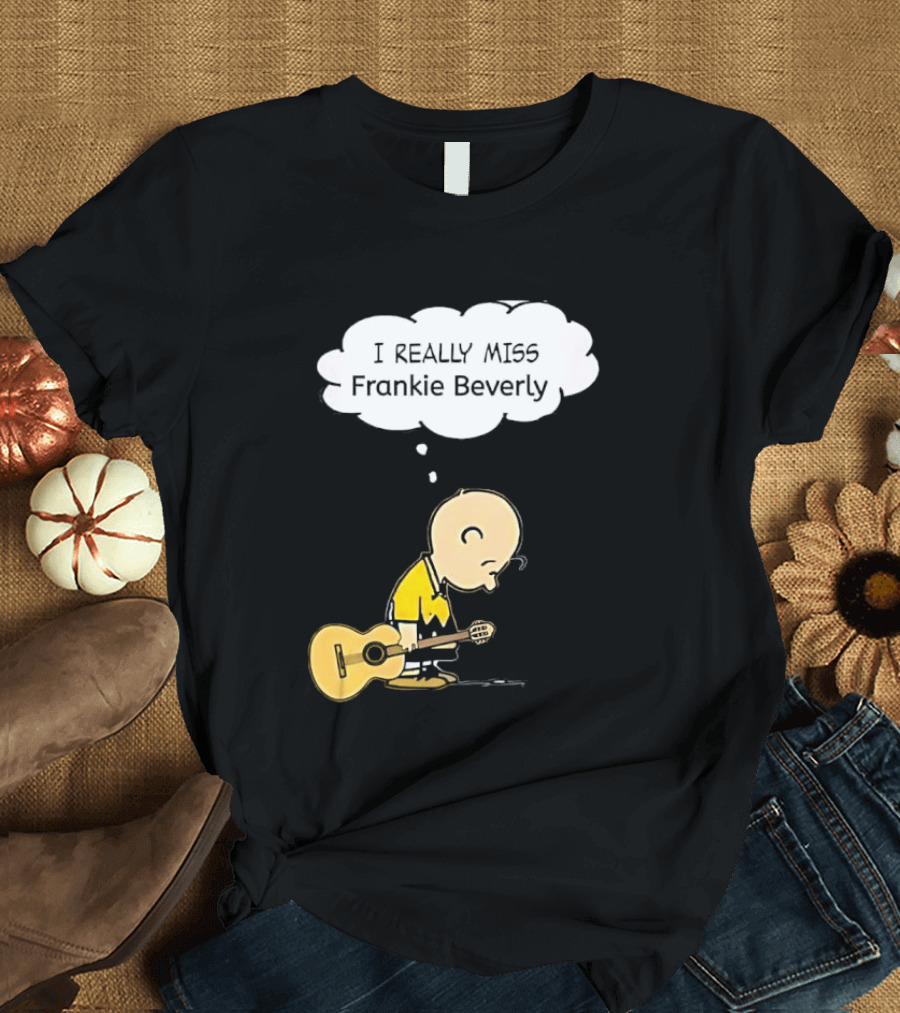 Charlie Brown I Really Miss Frankie Beverly Guitar Player T-Shirt