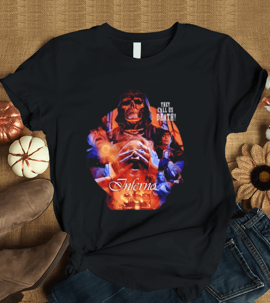 Dario Argento's Inferno They Call Us Death Horror Movie Collage T-Shirt