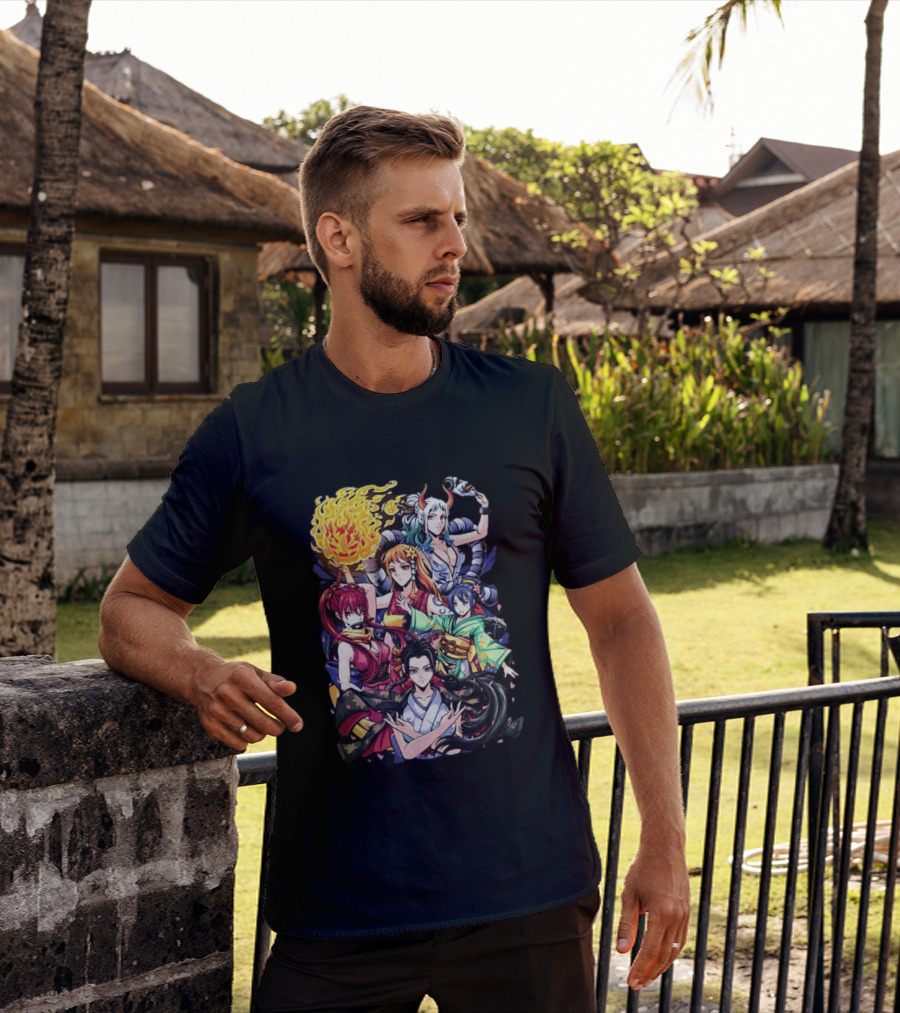 Wano Country Arc One Piece Anime Female Characters Crimson Voyage T-Shirt