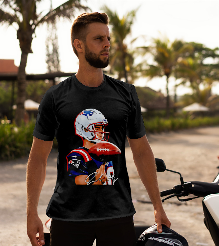 Drake Maye New England Patriots Quarterback Football Patriots Jersey T-Shirt