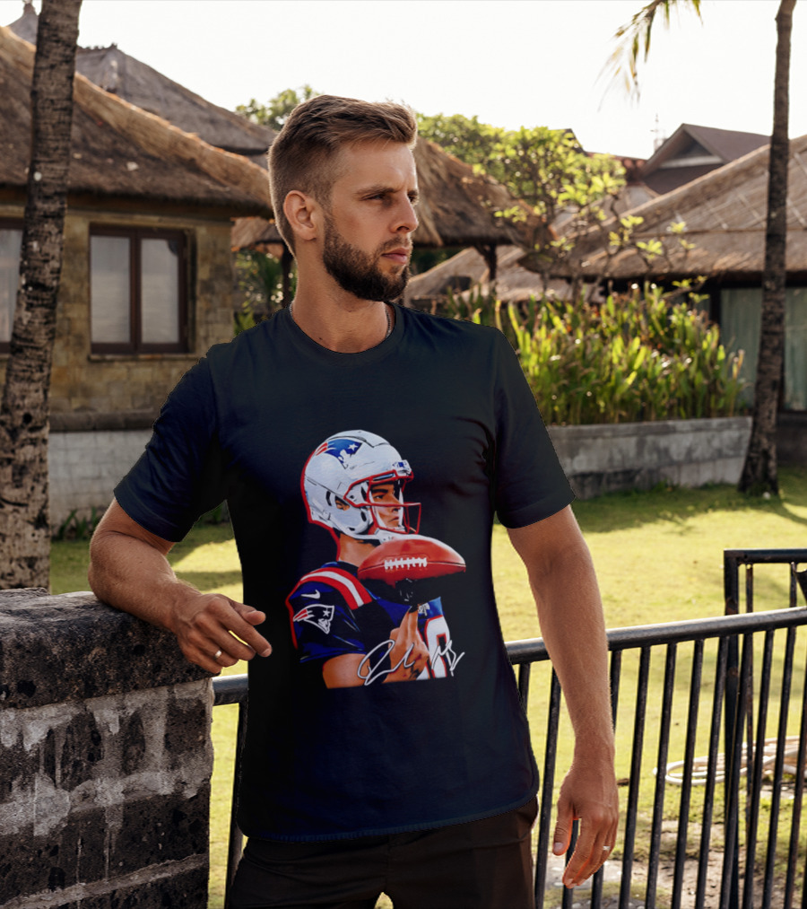 Drake Maye New England Patriots Quarterback Football Patriots Jersey T-Shirt