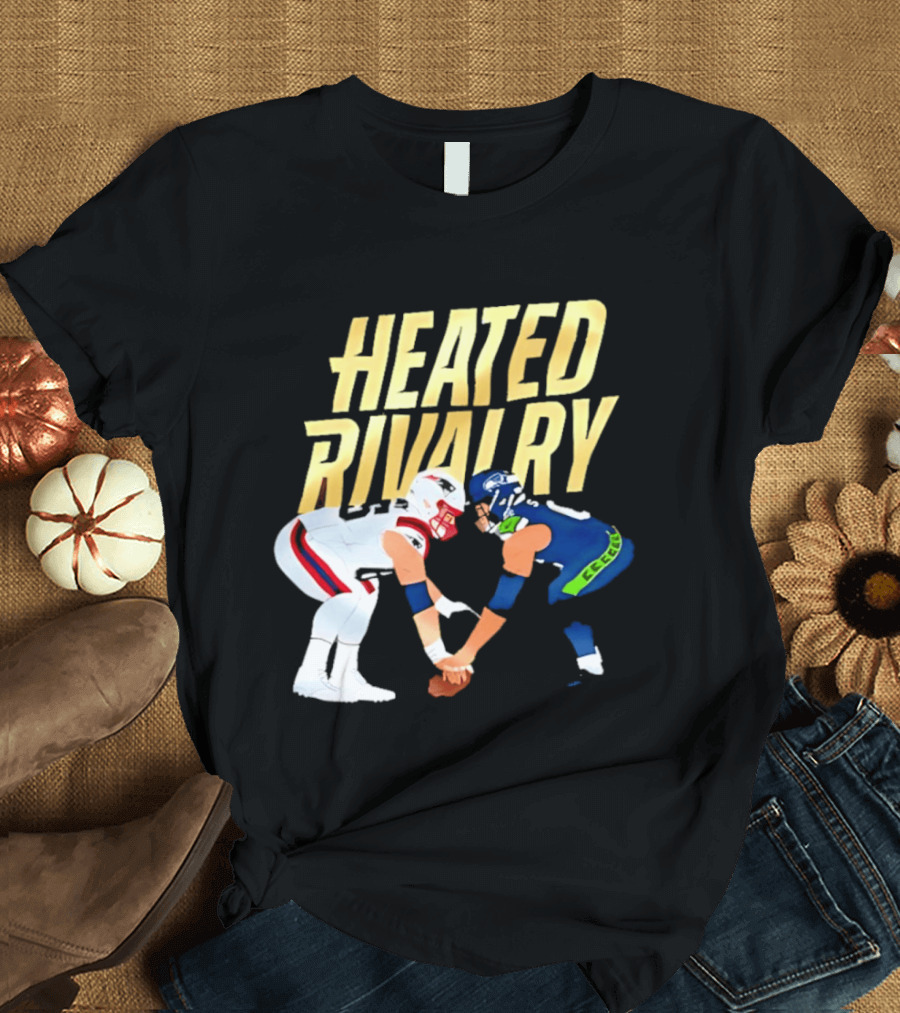New England Patriots Vs Seattle Seahawks Heated Rivalry Football Players T-Shirt