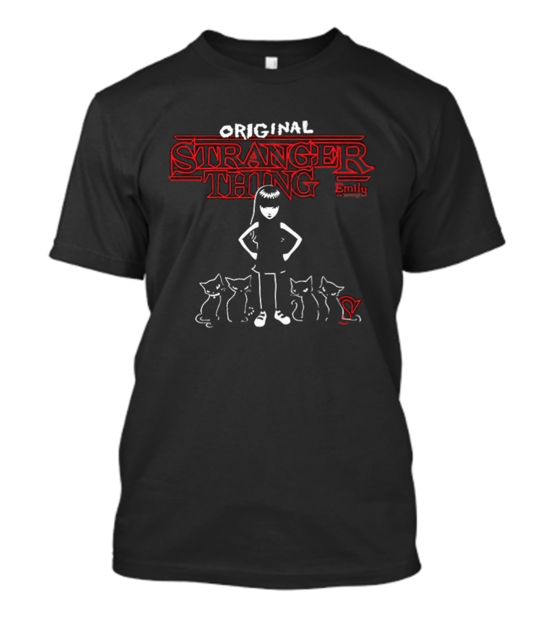 Original Stranger Thing Cat Remix Trend T-Shirt