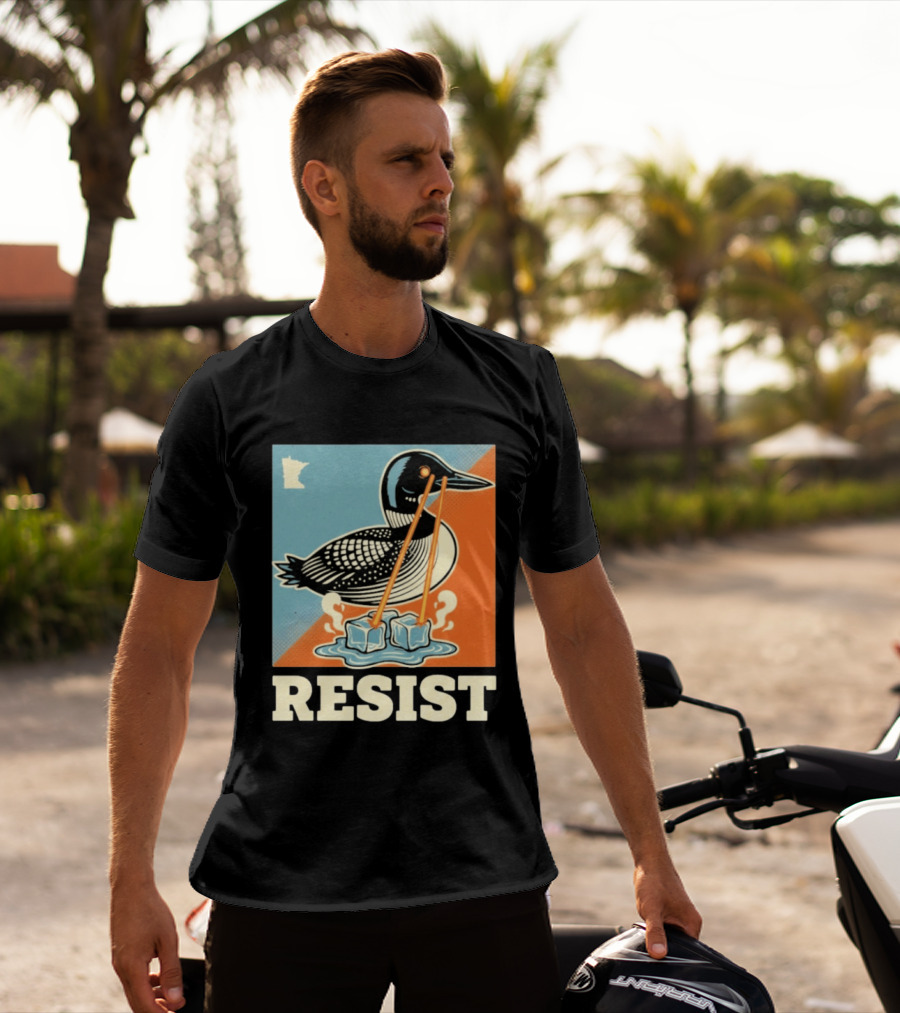 Resist Minneapolis Loon Ice Protest Minnesota T-Shirt