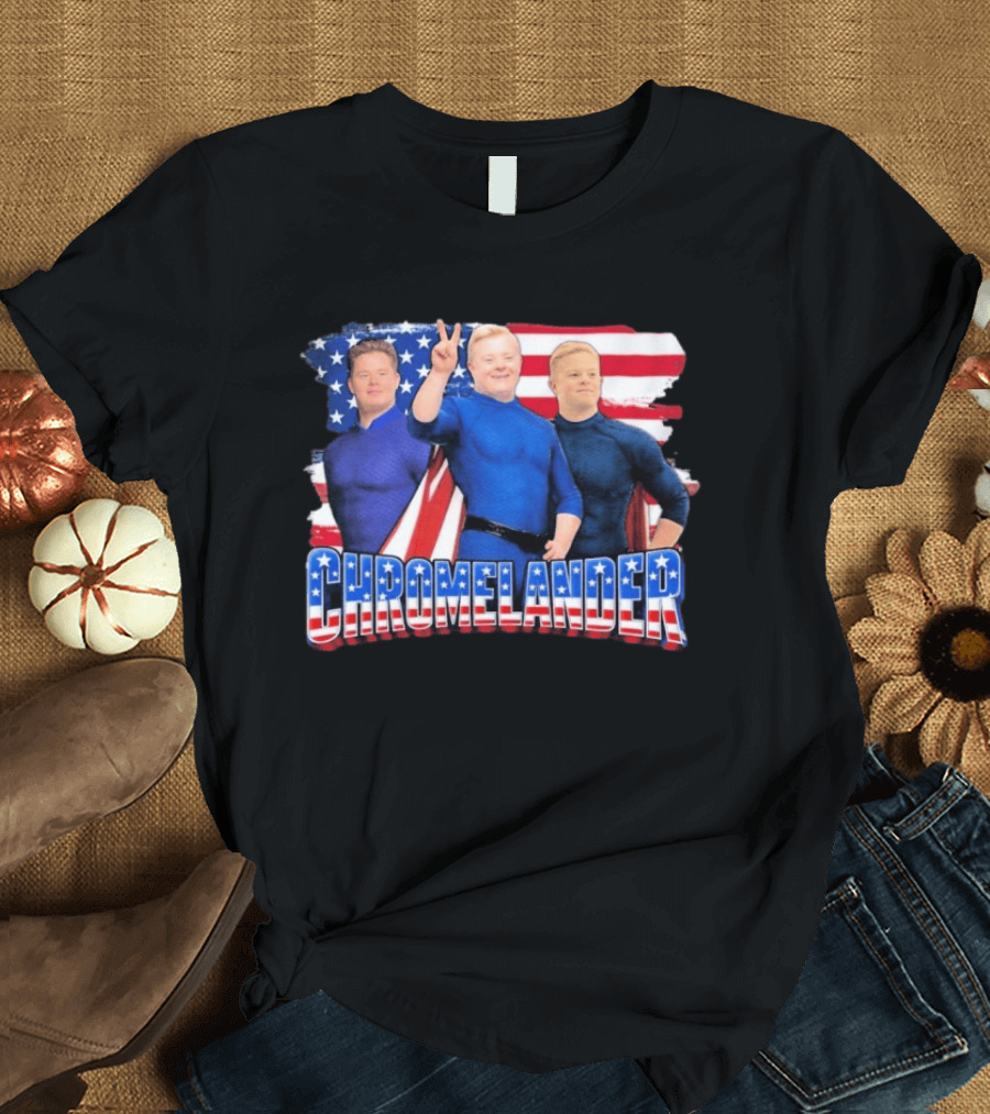 Chromelander Stars And Stripes Superheroes 3D T-Shirt