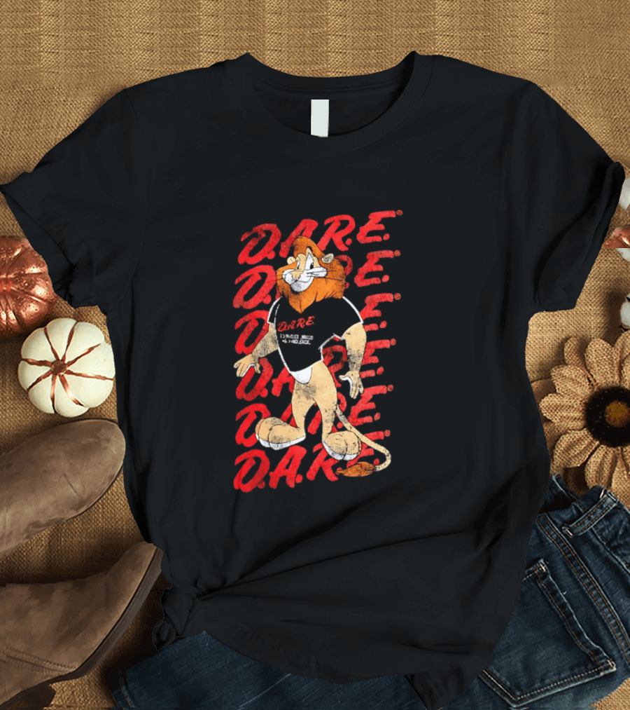 DARE To Resist Drugs And Violence Daren The Lion T-Shirt