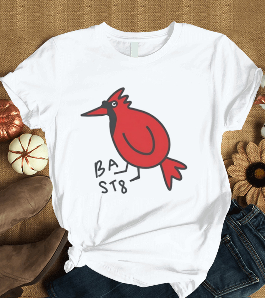 Ball State Cardinal Bird Doodle BSU Football T-Shirt
