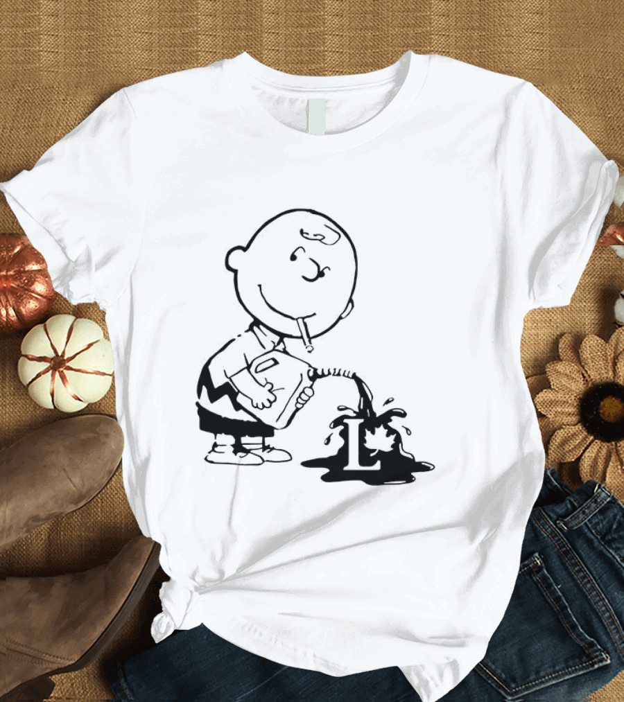 Charlie Brown Watering Flower Political Cartoon T-Shirt