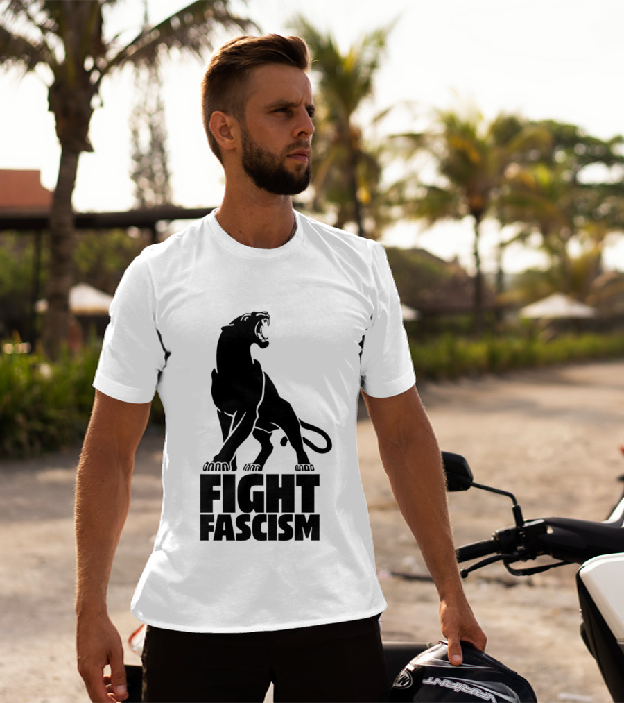 Fight Fascism Panther Roar Black Power Movement T-Shirt