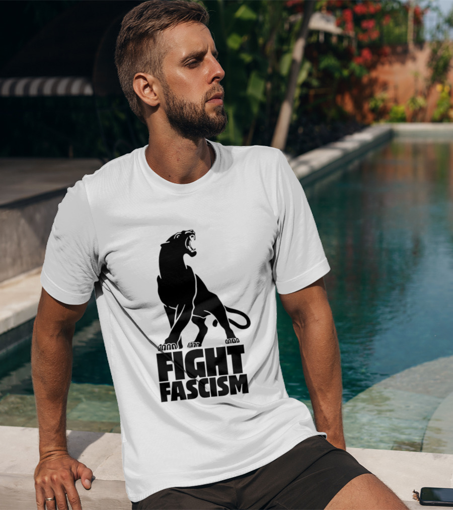 Fight Fascism Panther Roar Black Power Movement T-Shirt