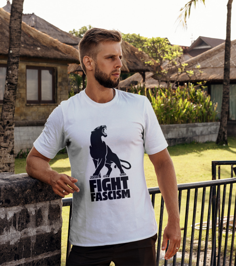 Fight Fascism Panther Roar Black Power Movement T-Shirt
