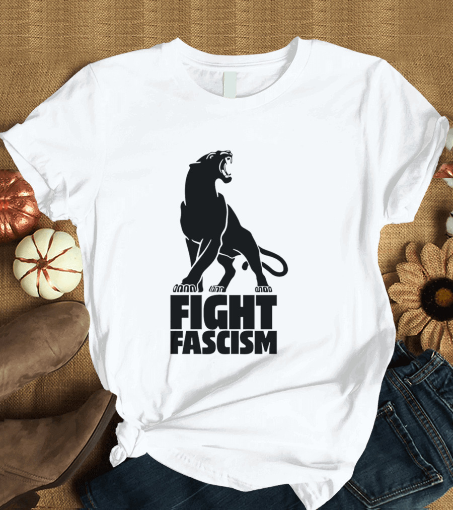 Fight Fascism Panther Roar Black Power Movement T-Shirt
